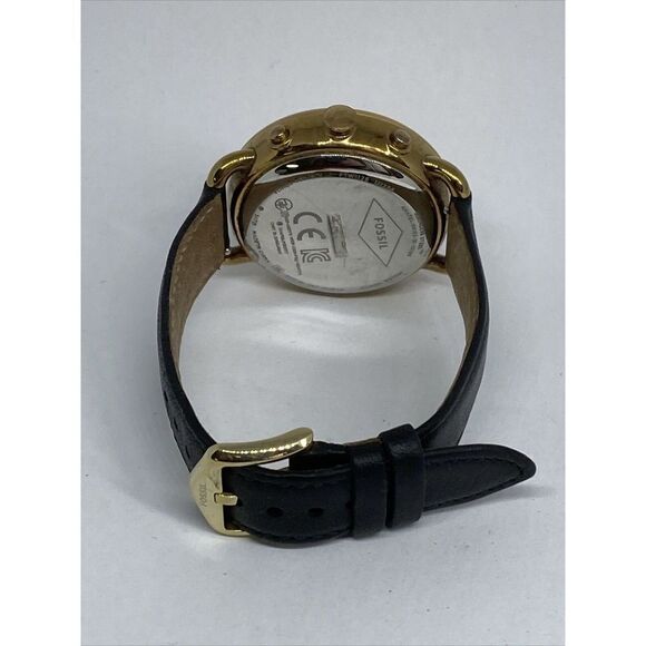 Fosssil FTW1128 Women Brown Leather RoseGold Analog Dial Hybrid Smartwatch XX711 - Picture 10 of 12